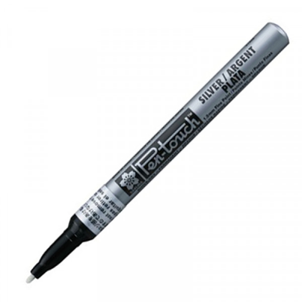 Маркер перм., худ. Pen-Touch F серебристый