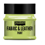 Краски д/текстиля Pentart Fabric & Leather paint зеленый лайм, 50 мл, банка Краски д/текстиля Pentart Fabric & Leather paint зеленый лайм, 50 мл, банка