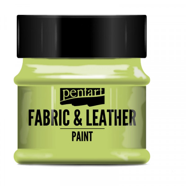 Краски д/текстиля Pentart Fabric & Leather paint зеленый лайм, 50 мл, банка