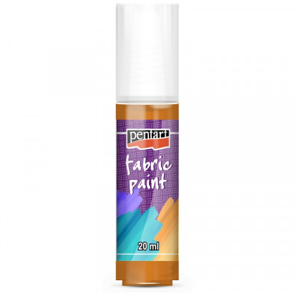 Краски д/текстиля Pentart Fabric paint оранжевый, 20 мл, банка