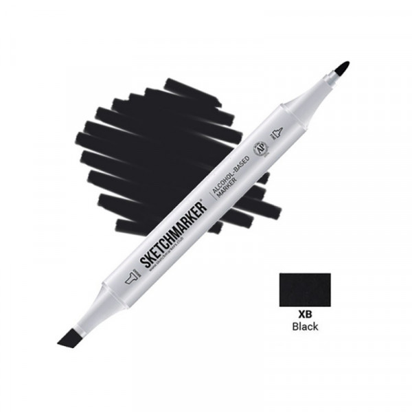 Маркер перм., худ. Sketchmarker двусторонний, XB, черный Маркер перм., худ. Sketchmarker двусторонний, XB, черный