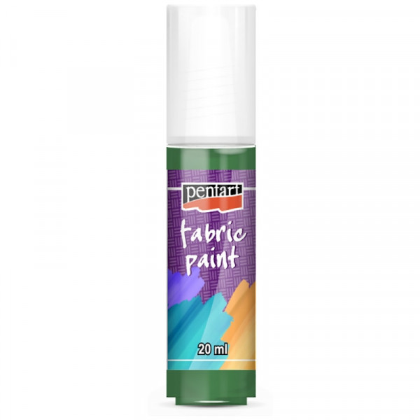 Краски д/текстиля Pentart Fabric paint зеленый, 20 мл, банка