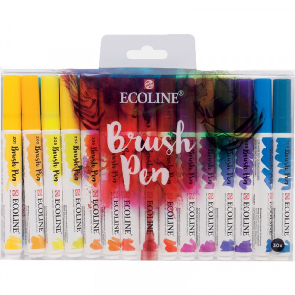 Маркер акварельный Ecoline набор 30 шт., ассорти Маркер акварельный Ecoline набор 30 шт., ассорти