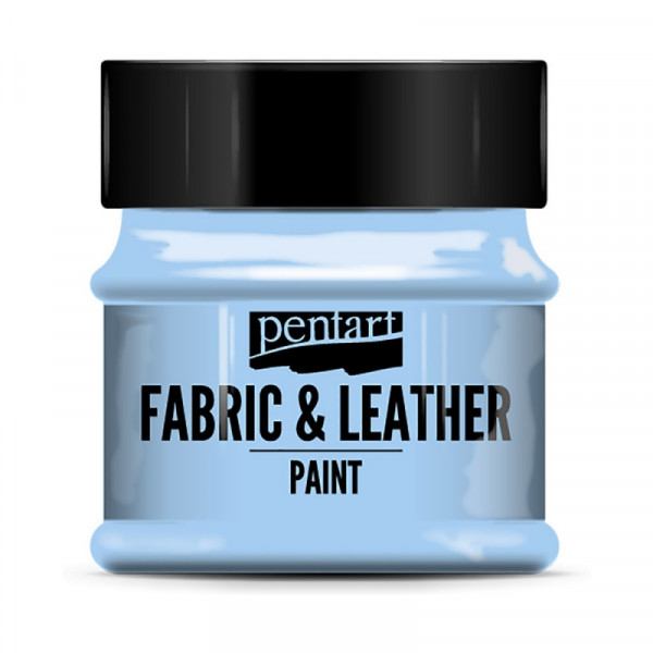 Краски д/текстиля Pentart Fabric & Leather paint небесно-голубой, 50 мл, банка