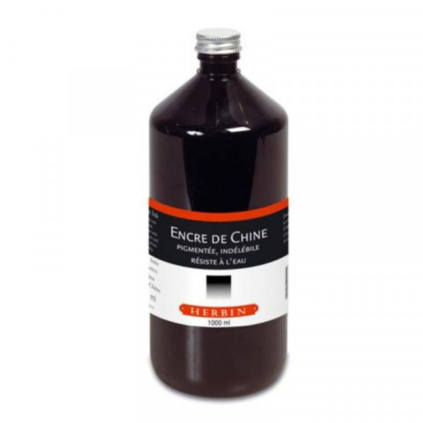 Тушь индийская Herbin для каллиграфии, 1000 мл, черный