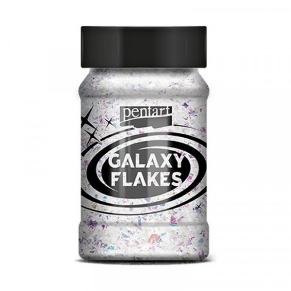Хлопья декоративные Pentart Galaxy Flakes 15 гр, белый Юпитер
