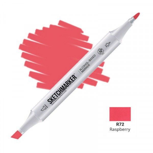 Маркер перм., худ. Sketchmarker двухсторонний, R72 малиновый Маркер перм., худ. Sketchmarker двухсторонний, R72 малиновый