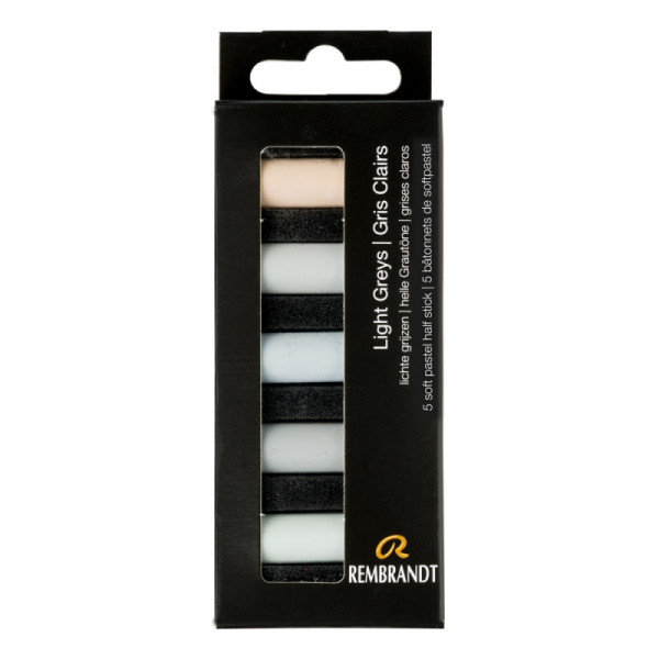 Пастель мягкая Rembrandt Half Pastel набор, 5 цв., светлые серые