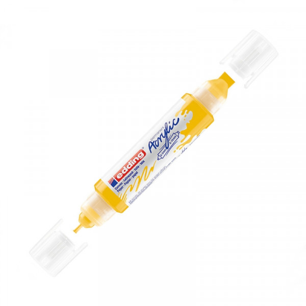Маркер акриловый Edding 3D Double Liner, желтый транспортный