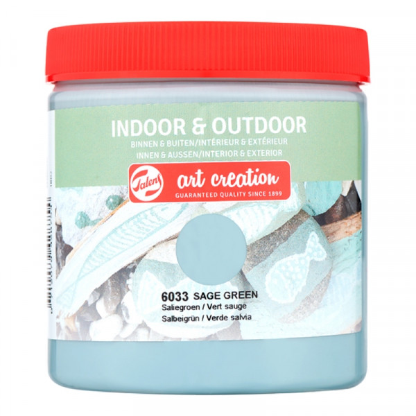 Краски декоративные INDOOR & OUTDOOR 6033 зелёный шалфей 250 мл.