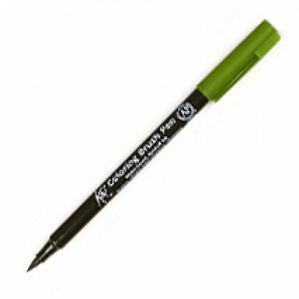 Маркер акварельный Koi Color Brush - зеленый болотный Маркер акварельный Koi Color Brush - зеленый болотный