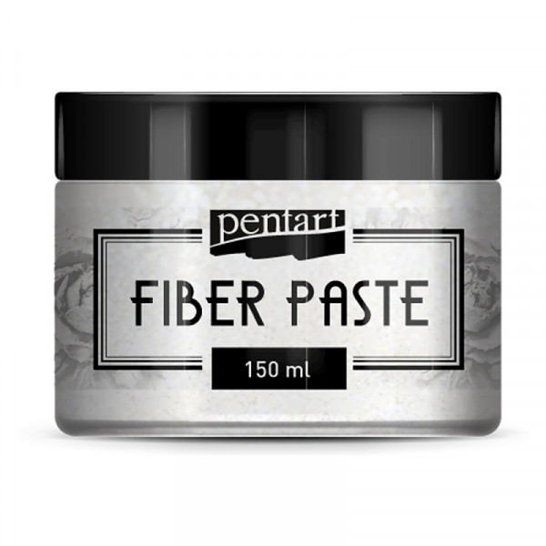 Текстурная паста Pentart Fiber paste 150 мл, белый