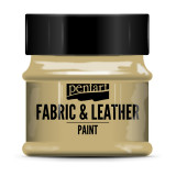 Краски д/текстиля Pentart Fabric & Leather paint светло-коричневый, 50 мл, банка Краски д/текстиля Pentart Fabric & Leather paint светло-коричневый, 50 мл, банка