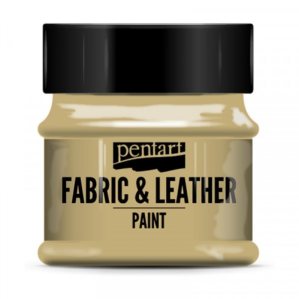 Краски д/текстиля Pentart Fabric & Leather paint светло-коричневый, 50 мл, банка