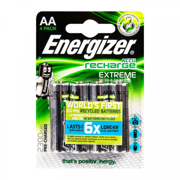 бат_аккум. Ni-Mh  1,2V  AA 2300мА/ч 4 шт. Energizer