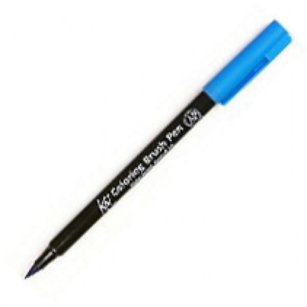 Маркер акварельный Koi Color Brush - синий стальной