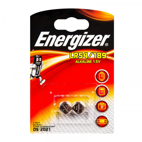 бат_гальв. дисковый 1.5 V  LR54/189 Energizer 2шт