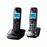 Телефонный аппарат Panasonic KX-TG2512RU2 темно-серый металлик/серый металлик