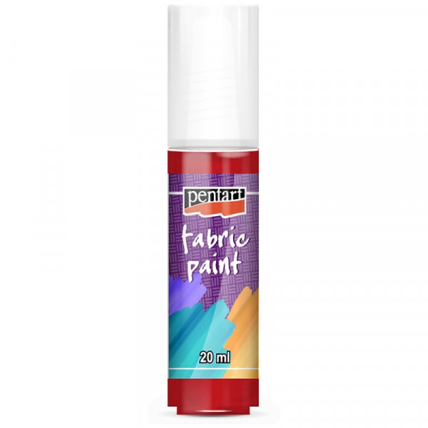 Краски д/текстиля Pentart Fabric paint красный, 20 мл, банка