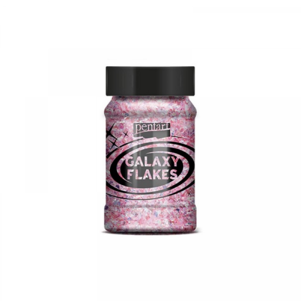 Хлопья декоративные Pentart Galaxy Flakes 15 гр, розовая Эрида