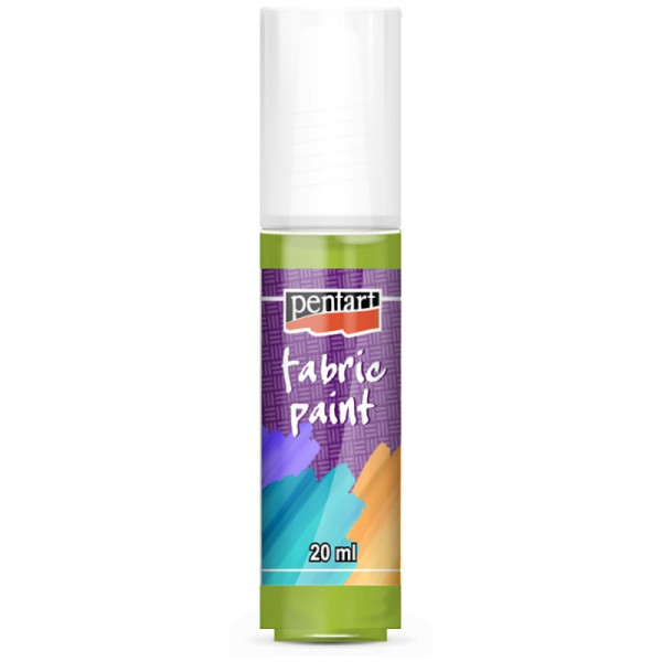 Краски д/текстиля Pentart Fabric paint зеленое яблоко, 20 мл, банка