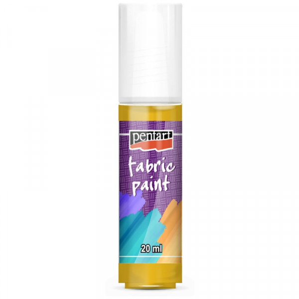 Краски д/текстиля Pentart Fabric paint солнечно-желтый, 20 мл, банка