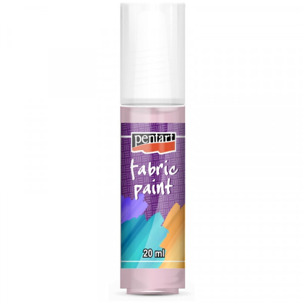 Краски д/текстиля Pentart Fabric paint розовый, 20 мл, банка