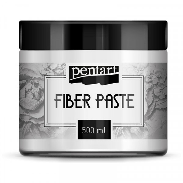 Текстурная паста Pentart Fiber paste 500 мл, белый