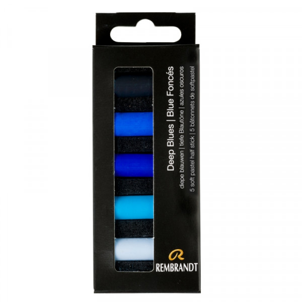 Пастель мягкая Rembrandt Half Pastel набор, 5 цв., темные синие