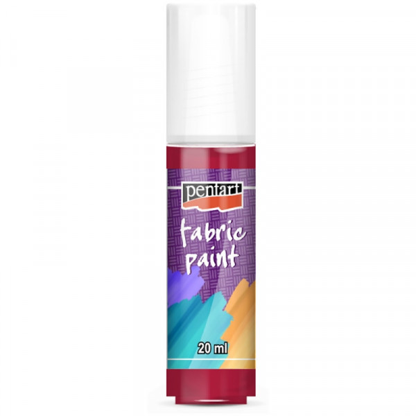 Краски д/текстиля Pentart Fabric paint кармин, 20 мл, банка
