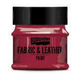 Краски д/текстиля Pentart Fabric & Leather paint красный, 50 мл, банка Краски д/текстиля Pentart Fabric & Leather paint красный, 50 мл, банка