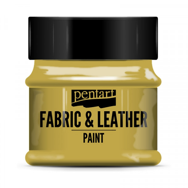 Краски д/текстиля Pentart Fabric & Leather paint золото, 50 мл, банка
