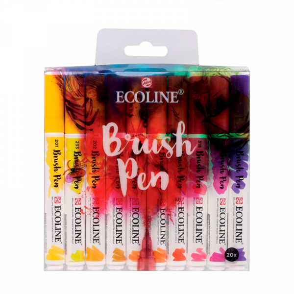 Маркер акварельный Ecoline набор 20 шт., ассорти Маркер акварельный Ecoline набор 20 шт., ассорти