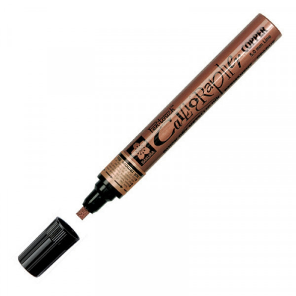 Маркер для каллиграфии Pen-Touch Calligrapher 5.0 мм, бронзовый