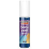 Краски д/текстиля Pentart Fabric paint metallic синий , 20 мл, банка