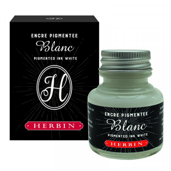 Тушь Herbin для каллиграфии, 30 мл, белый