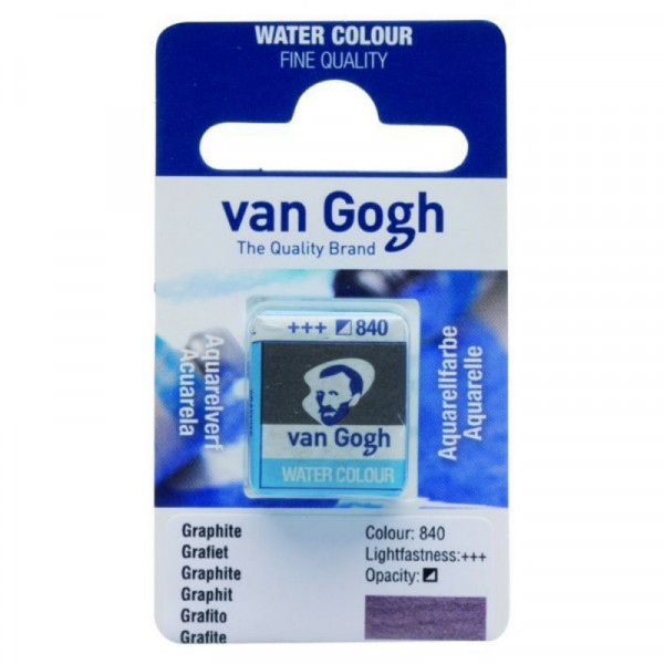 Краски акварельные Van Gogh 840 графит, кювета