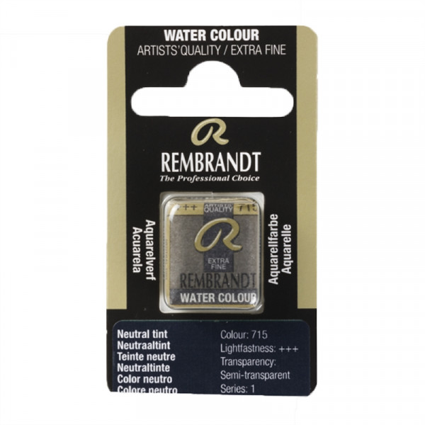 Краски акварельные Rembrandt 715 сероватый нейтральный, кювета