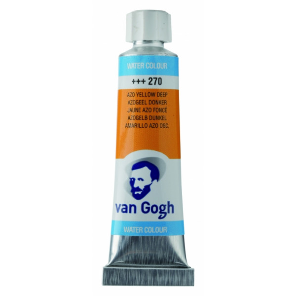 Краски акварельные Van Gogh 270 желтый AZO темный, 10 мл., туба Краски акварельные Van Gogh 270 желтый AZO темный, 10 мл., туба
