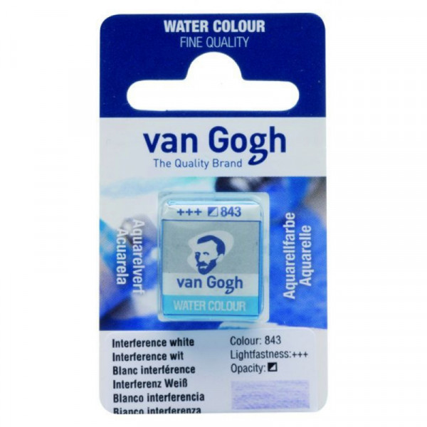 Краски акварельные Van Gogh 843 интерферентный белый, кювета