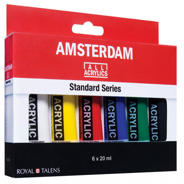 Краски акриловые Amsterdam набор 12 цв., 20 мл., туба