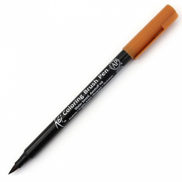 Маркер акварельный Koi Color Brush - т.коричневый Маркер акварельный Koi Color Brush - т.коричневый