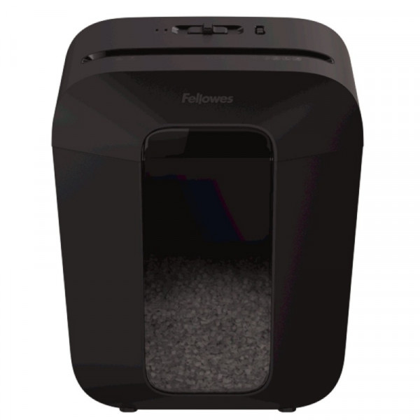 Уничтожитель Fellowes® PowerShred® LX41, DIN P-4, 4х12мм, 8лст., 17лтр.,уничт.: скобы,скр., пл.карты,