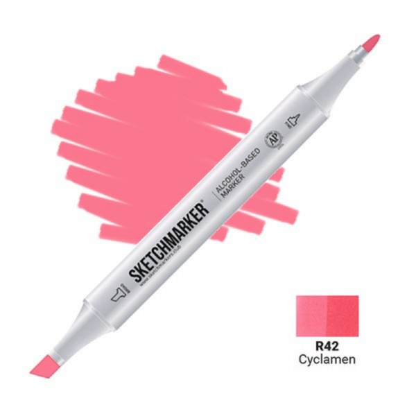 Маркер перм., худ. Sketchmarker двухсторонний, R42 цикламен Маркер перм., худ. Sketchmarker двухсторонний, R42 цикламен