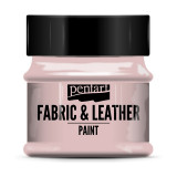 Краски д/текстиля Pentart Fabric & Leather paint розовый, 50 мл, банка Краски д/текстиля Pentart Fabric & Leather paint розовый, 50 мл, банка