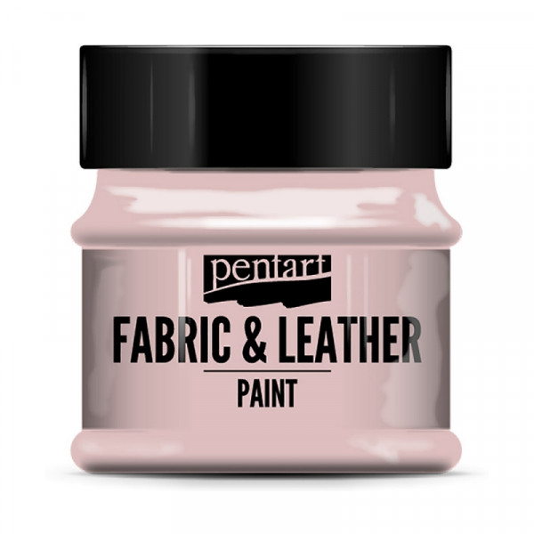 Краски д/текстиля Pentart Fabric & Leather paint розовый, 50 мл, банка