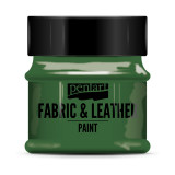 Краски д/текстиля Pentart Fabric & Leather paint зеленый, 50 мл, банка Краски д/текстиля Pentart Fabric & Leather paint зеленый, 50 мл, банка