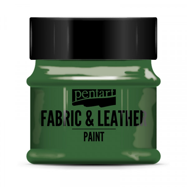 Краски д/текстиля Pentart Fabric & Leather paint зеленый, 50 мл, банка