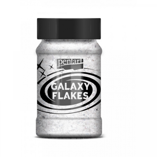 Хлопья декоративные Pentart Galaxy Flakes 15 гр, белый Меркурий